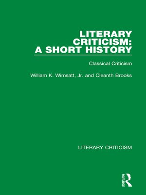 cover image of Literary Criticism